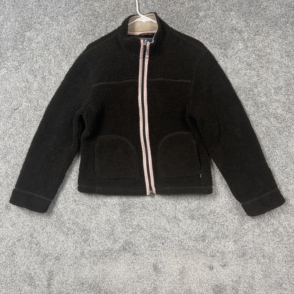 Vintage Y2K Horny Toad Jacket L Brown Zip Pockets Cozy Outdoor Granola Gorpcore